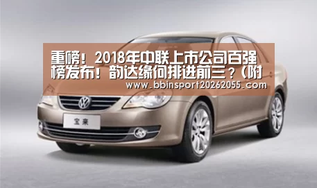 重磅!2018年中联上市公司百强榜发布!韵达缘何排进前三?(附完整榜单)...:BBIN真人(图1) BBIN赛事